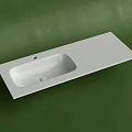 Раковина встраиваемая Ceramica Nova Grace 120 см CN7020 белая глянцевая