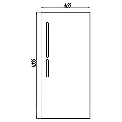 Зеркало Aquaton Эклипс 46 1A129002EK010 с подсветкой