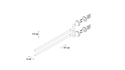 Полотенцедержатель поворотный двойной Fixsen Grampus Laguna GR-7802A