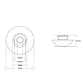 Накладка на слив для раковины ABBER AC0014Regen хамелеон, керамика