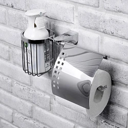 Держатель туалетной бумаги Wasserkraft Kammel K-8359 с держателем для освежителя, с крышкой, хром