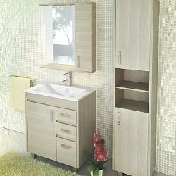Зеркало-шкаф Comforty Марио-75 00003121624CF сосна лоредо