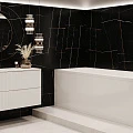 Ванна из искусственного камня ESSE BORNEO 1800 180x79 EBOR1802 белая глянцевая
