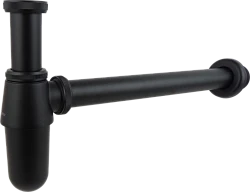 Сифон для раковины Aquatek AQ6011MB бутылочный, черный