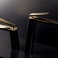 Смеситель для раковины Boheme Venturo 382-B черный матовый/золото