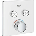 Термостатический смеситель Grohe Grohtherm SmartControl 29156LS0 для душа, хром / белый