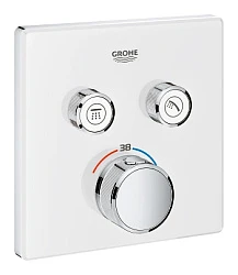 Термостатический смеситель Grohe Grohtherm SmartControl 29156LS0 для душа, хром / белый