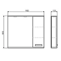 Зеркало-шкаф Comforty Марио 90 00003130375CF сосна лоредо