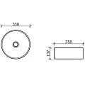 Раковина накладная Ceramica Nova Element CN6032 белая глянцевая