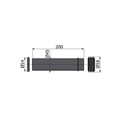 Патрубок для унитаза Alcaplast M901
