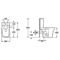 Бачок для унитаза BelBagno TORINO BB10134T