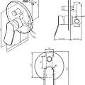 Душевой комплект AM.PM X-Joy FB85A10000 с внутренней частью, хром