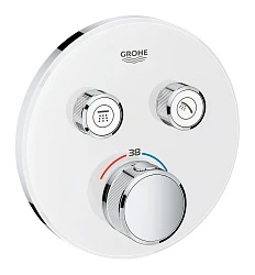 Термостатический смеситель Grohe Grohtherm SmartControl 29151LS0 для душа, хром / белый