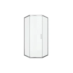 Душевой уголок Bravat Line 90x90см BS090.6115A профиль хром, стекло прозрачное