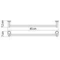 Полотенцедержатель Wasserkraft Main K-9230 хром