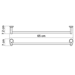 Полотенцедержатель Wasserkraft Main K-9230 хром