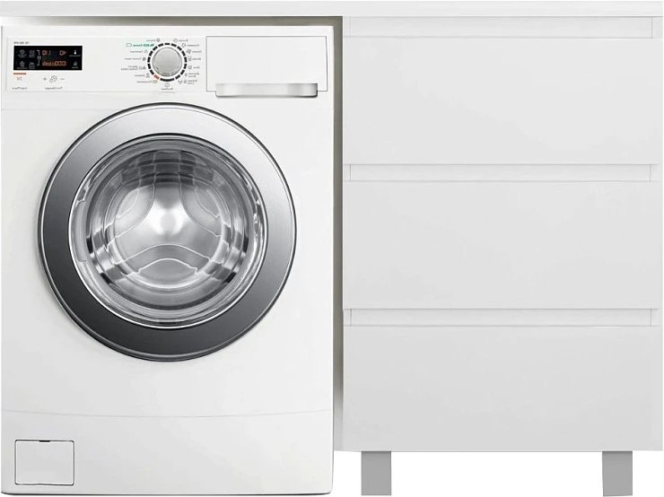 Тумба с раковиной Эстет Dallas Luxe 110 R ФР-00002019 белая глянцевая
