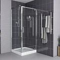 Душевой уголок Bravat Drop 90x90см BS090.2110 профиль хром, стекло прозрачное