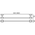 Полотенцедержатель Art&Max Antic Crystal AM-E-2624SJ-Do золото
