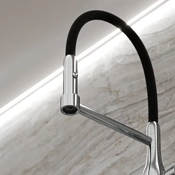 Смеситель для кухни Sancos Pride SC4011BNG нержавеющая сталь / черный