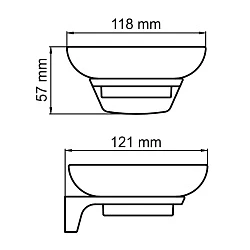 Мыльница Wasserkraft Wiese K-8929 черная матовая