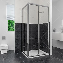 Душевой уголок RGW Classic CL-32 90x90см 04093299-11 профиль хром, стекло прозрачное