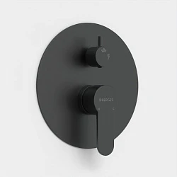 Душевой комплект BERGES VENTAS 2R BLACK с внутренней частью, черный матовый