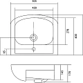Раковина встраиваемая Aquaton Акватоп 50см 1.WH11.0.171 белая
