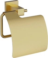 Держатель туалетной бумаги Timo Selene 17042/17 с крышкой, золотой матовый