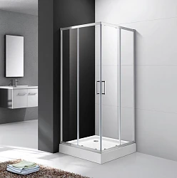 Душевой уголок Cezares Molveno 100x100см MOLVENO-A-2-100-C-Cr-IV профиль хром, стекло прозрачное