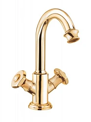 Смеситель для раковины Cezares Aphrodite APHRODITE-LS2-03/24-Sw золото 24 карат
