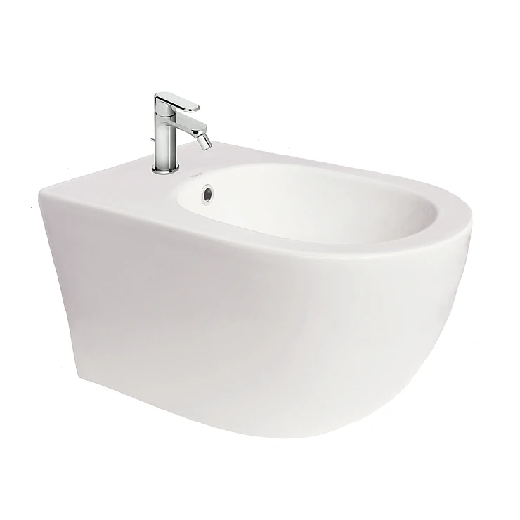 Биде подвесное Black & White Universe W-701B белый глянец