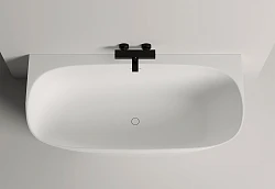 Ванна из искусственного камня Salini Sofia Wall 160*80 102517G белая глянец