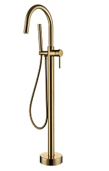 Напольный смеситель для ванны с душем Boheme Uno 469-MG золото