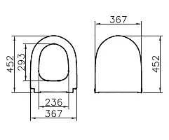 Крышка-сиденье VitrA Sento 130-003-009
