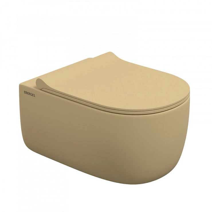 Унитаз подвесной Berges Ego XL 083211 кашемир матовый
