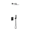 Душевой комплект Excellent Krotos Black AREX.SET.8045BL с внутренней частью, черный