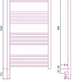 Полотенцесушитель электрический Сунержа Богема 3.0 100x50 см 00-5806-1050 хром, левый