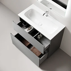 Тумба под раковину Sancos Folk Floor 90 FL90FES напольная, Ergraut soft