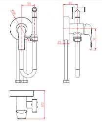 Гигиенический душ Smart SM113511AA смеситель, лейка, шланг, крепление 