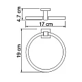 Полотенцедержатель Wasserkraft Lippe K-6560 хром
