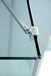 Душевой уголок Cezares Slider 110x110см SLIDER-A-2-100/110-C-NERO профиль черный, стекло прозрачное