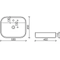 Раковина накладная Ceramica Nova Element CN6034 белая матовая