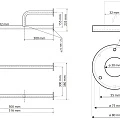 Поручень Bemeta 301112102