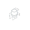 Стакан AM.PM Gem A9034322 черный матовый