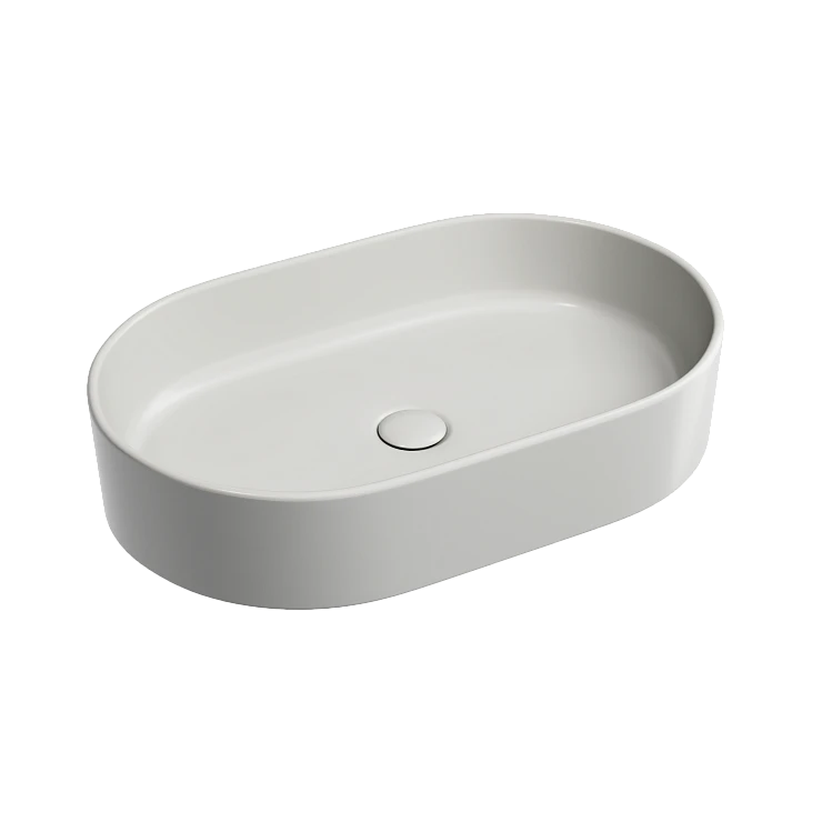 Раковина накладная Ceramica nova Element 600*380*122мм CN6048MSG серая матовая