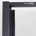 Душевой уголок Wasserkraft Elbe 120x80см 74P06 профиль черный, стекло прозрачное