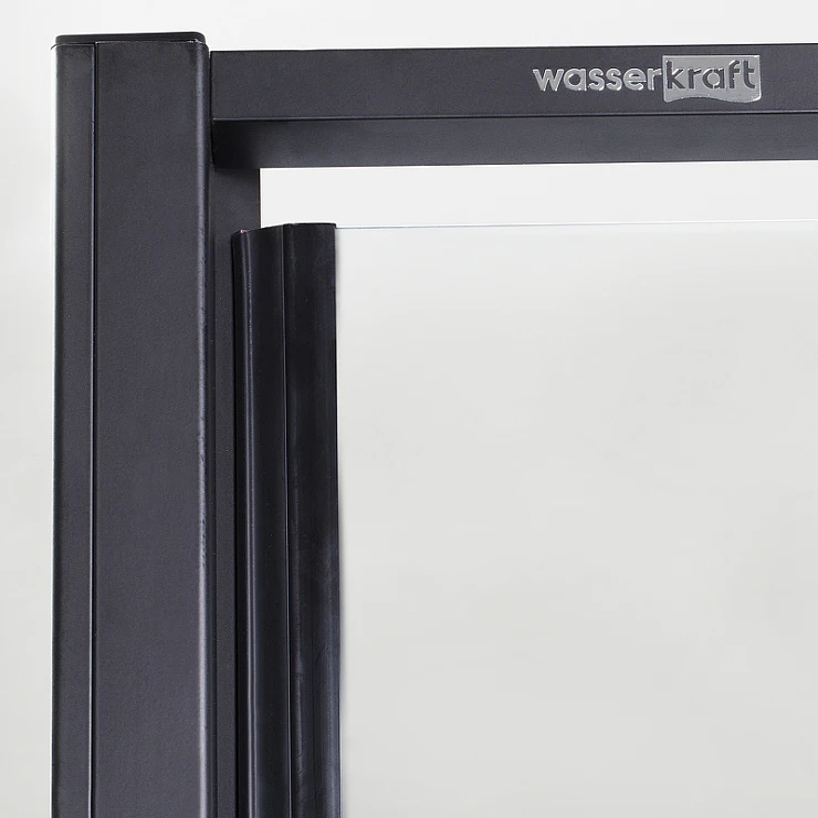 Душевой уголок Wasserkraft Elbe 120x80см 74P06 профиль черный, стекло прозрачное