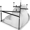 Каркас для ванны Aquanet Sarezo 160x100 R
