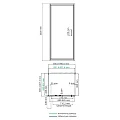 Душевой уголок Wasserkraft Salm 90x90см 27I43 профиль хром, стекло прозрачное